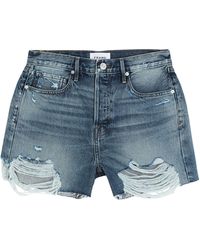 FRAME - Jeansshorts - Lyst