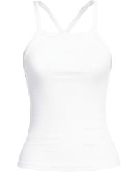 Ottod'Ame - Ivory Tank Top Viscose, Elastane - Lyst