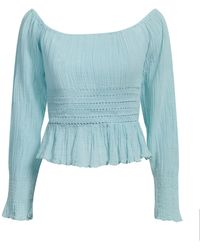 Guess - Top Ramie, Cotton - Lyst