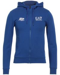 EA7 - Sweatshirt Cotton, Elastane - Lyst