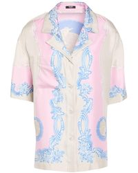 Versace - Light Shirt Silk - Lyst