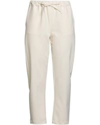 Semicouture - Ivory Pants Polyester, Viscose, Elastane - Lyst