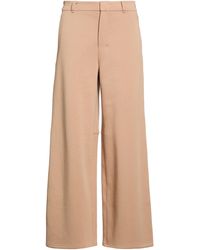 Max Mara - Camel Pants Cotton, Polyester - Lyst