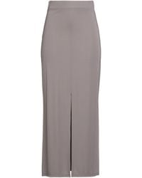 Kaos - Taupe Maxi Skirt Viscose, Polyamide, Elastane - Lyst