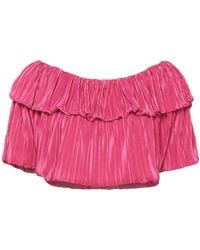 VANESSA SCOTT - Fuchsia Top Polyester, Elastane - Lyst