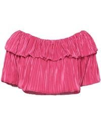 VANESSA SCOTT - Fuchsia Top Polyester, Elastane - Lyst