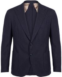 Barba Napoli - Dynamic Midnight Blazer Cotton, Virgin Wool, Cashmere - Lyst