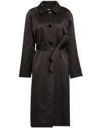 Caractere - Overcoat & Trench Coat Polyester, Elastane - Lyst