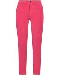 XT STUDIO - Fuchsia Pants Cotton, Elastane - Lyst