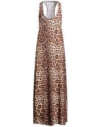 4giveness - Camel Maxi Dress Polyester, Elastane - Lyst
