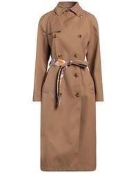 La DoubleJ - Camel Overcoat & Trench Coat Polyester, Cotton - Lyst