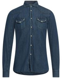 Alessandro Gherardi - Denim Shirt Cotton - Lyst