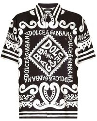 Dolce & Gabbana - Camisa Marina de sarga de seda - Lyst