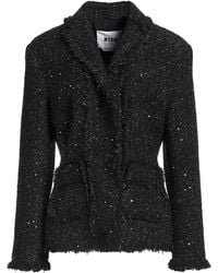 MSGM - Blazer Polyester, Cotton, Acrylic, Wool, Polyamide - Lyst