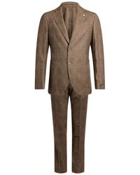 L.B.M. 1911 - Taupe Suit Virgin Wool, Polyamide, Elastane - Lyst