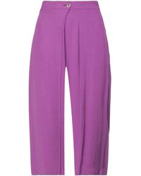 Niu Cropped Trousers - Purple