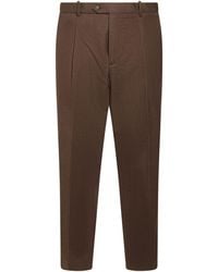 Circolo 1901 - Chocolate Pants Virgin Wool, Elastane - Lyst