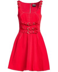 Versace Jeans Couture - Mini Dress Cotton, Elastane - Lyst