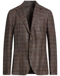 Tagliatore - Taupe Blazer Alpaca Wool, Wool, Linen, Silk, Polyamide - Lyst