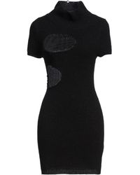 MM6 by Maison Martin Margiela - Mini Dress Cotton, Acrylic, Polyamide, Alpaca Wool - Lyst