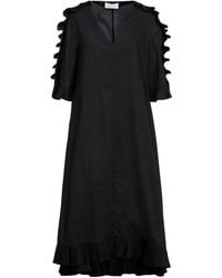 MEIMEIJ - Pleated Cotton-Blend Asymmetric Midi Dress - Lyst