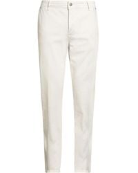 Daniele Alessandrini - Ivory Pants Cotton, Elastane - Lyst
