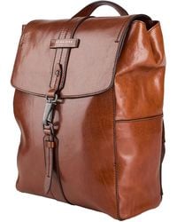 The Bridge - Tan Backpack Leather - Lyst
