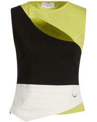 Gaelle Paris - Lime Top Viscose, Polyester, Elastane - Lyst