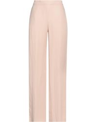 Twinset - Blush Pants Viscose, Linen - Lyst