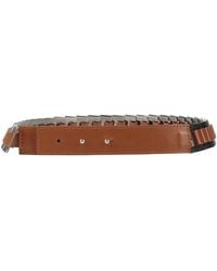 Alberta Ferretti - Belt Leather, Metal - Lyst