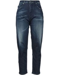 Damen Bekleidung Jeans Jeans mit gerader Passform Love Moschino Denim Jeanshose in Blau 