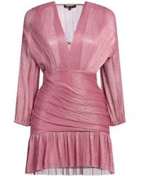 Maje - Mini Dress Polyester, Metallic Fiber - Lyst