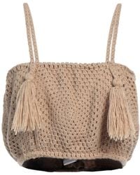 TU LIZE - Camel Top Acrylic, Wool - Lyst