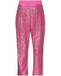 Silvian Heach - Fuchsia Pants Polyester - Lyst