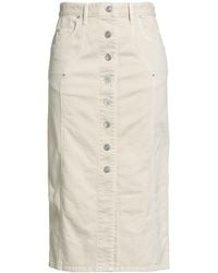 Isabel Marant - Light Denim Skirt Cotton, Hemp - Lyst