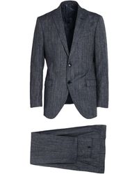 Etro - Midnight Suit Virgin Wool, Cotton, Linen - Lyst