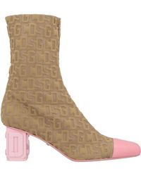 Gcds - Khaki Ankle Boots Textile Fibers, Leather - Lyst