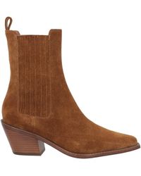 Lola Cruz - Tan Ankle Boots Leather - Lyst