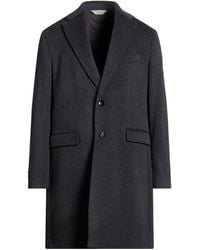 Paoloni - Charcoal Coat Wool, Cashmere - Lyst
