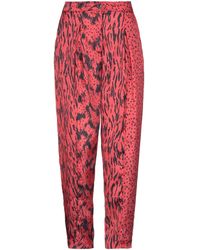 Femme Vêtements Pantalons décontractés élégants et chinos Pantalons coupe droite Pantalon Coton Manila Grace en coloris Rose 