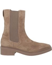 Calvin Klein - Khaki Ankle Boots Leather - Lyst