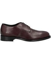 RICHARD OWE'N - Burgundy Lace-Up Shoes Soft Leather - Lyst