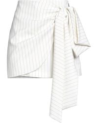 MSGM - Ivory Mini Skirt Virgin Wool, Polyester - Lyst