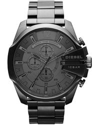 DIESEL - Chronograph Mega Chief Stainless Steel Bracelet Watch 51mm - Lyst