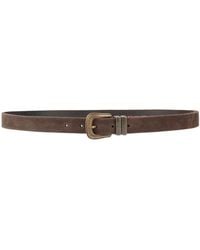 Eleventy - Belt Leather, Metal - Lyst