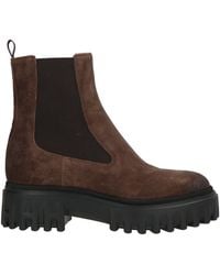 Hogan - Ankle Boots Leather, Textile Fibers - Lyst