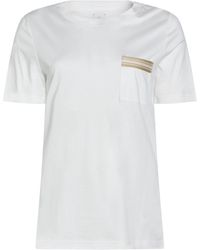 Eleventy - T-Shirt Lyocell, Cotton - Lyst