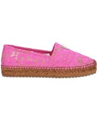 Dolce & Gabbana - Logo Lace Espadrilles - Lyst