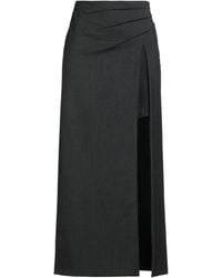 Alberta Ferretti - Maxi Skirt Polyester, Virgin Wool, Viscose, Elastane - Lyst