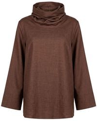 MEIMEIJ - Chocolate Top Polyester, Viscose, Elastane - Lyst